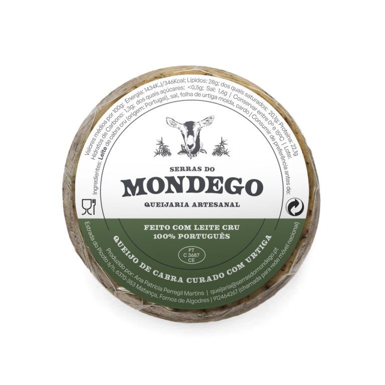 Queijo de cabra curado com urtiga